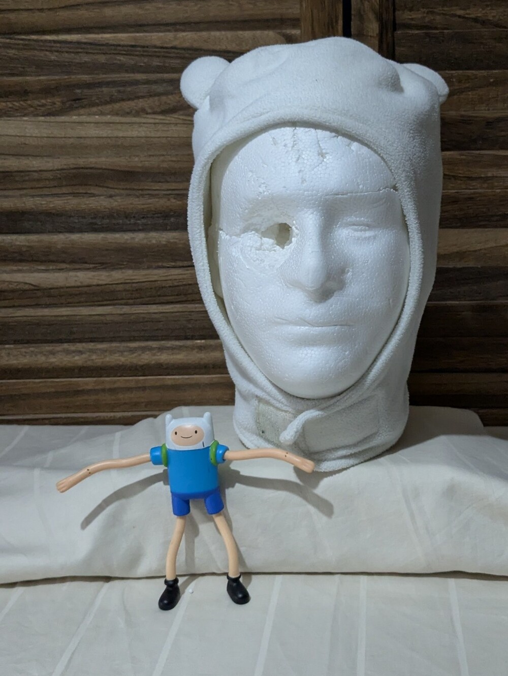 Adventure Time Finn the Human Cosplay Fleece Hat Hood